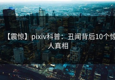 【震惊】pixiv科普：丑闻背后10个惊人真相