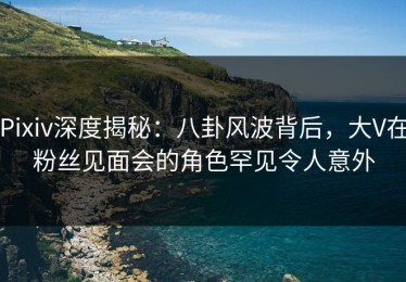 Pixiv深度揭秘：八卦风波背后，大V在粉丝见面会的角色罕见令人意外