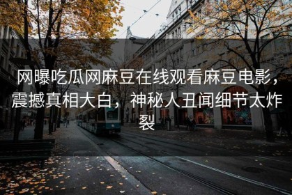 网曝吃瓜网麻豆在线观看麻豆电影，震撼真相大白，神秘人丑闻细节太炸裂