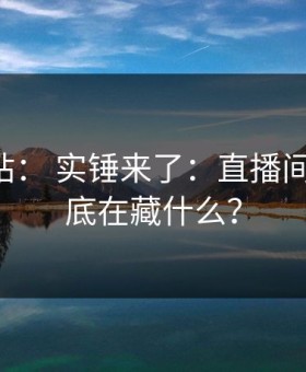 17c网站： 实锤来了：直播间规则到底在藏什么？