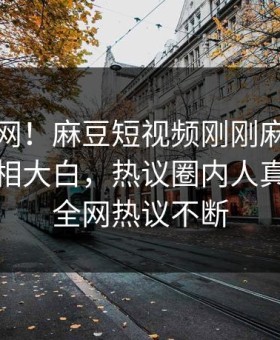 震惊全网！麻豆短视频刚刚麻豆传媒下载真相大白，热议圈内人真相让人全网热议不断
