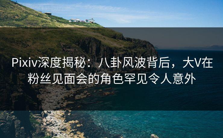 Pixiv深度揭秘：八卦风波背后，大V在粉丝见面会的角色罕见令人意外